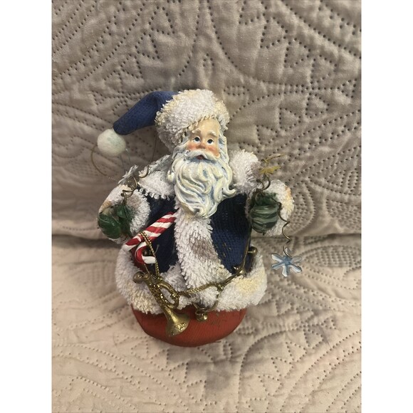 Vintage Fabric Mache Christmas Holiday Ornament - Picture 2 of 7